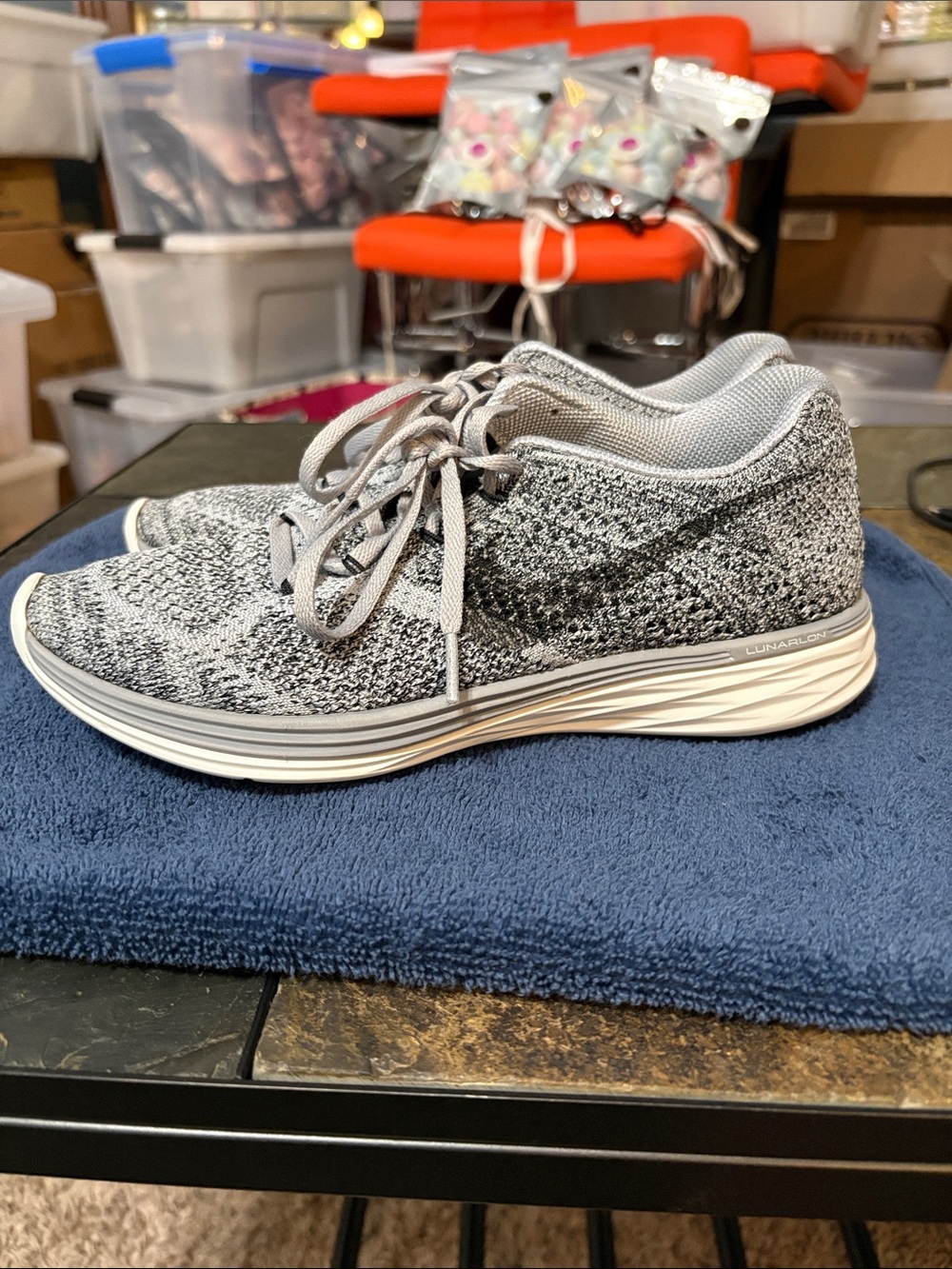 Nike Flyknit Racer Sneakers - Gray/Black
